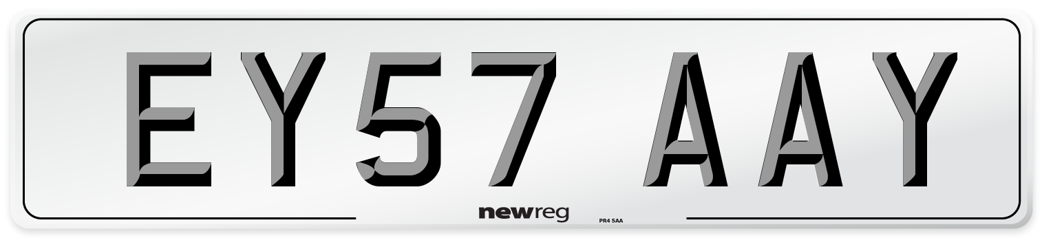 EY57 AAY Number Plate from New Reg